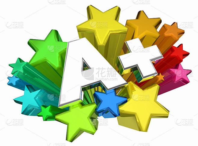 A+ Plus年级Top Score Stars优秀Top 3d动画