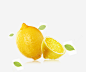 黄色柠檬绿叶装饰高清素材 切开的柠檬 新鲜水果 柠檬 绿叶装饰 黄色 元素 免抠png 设计图片 免费下载 页面网页 平面电商 创意素材