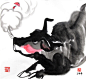 牛年画牛-王净净42幅国画萌趣水墨牛