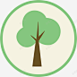 绿色树木图标 自然 UI图标 设计图片 免费下载 页面网页 平面电商 创意素材