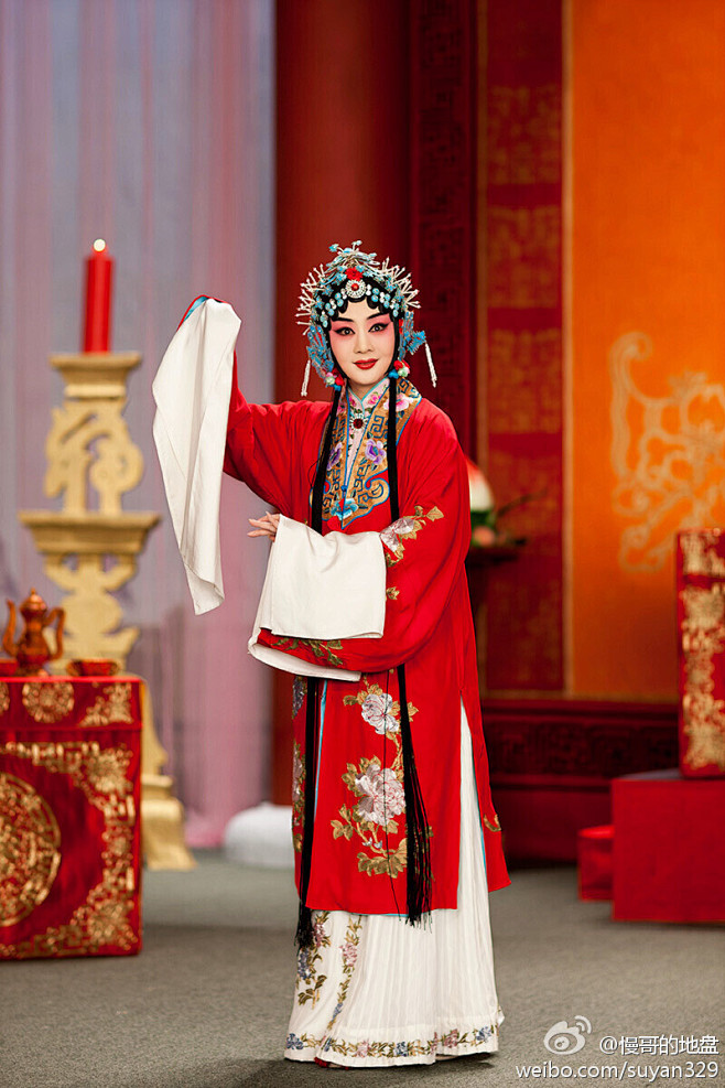 戏子青衣花旦戏服伶人摄影插画