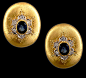 BUCCELLATI Diamond Sapphire Earrings - Yafa Jewelry