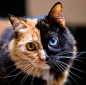 直击罕见的异色猫：毛发和眼睛的颜色都不一样，吸引数万猫奴关注