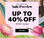 3 Days Only Sale Preview Up to 40% off 1000+ styles