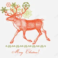 手绘风格麋鹿矢量图高清素材 设计图片 页面网页 平面电商 创意素材 png素材