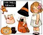 halloween paper dolls