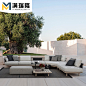 别墅休闲阳露台户外沙发庭院家具组合室外梳化 outdoor furniture-淘宝网