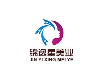 锦逸星美业LOGO设计 - LOGO12...