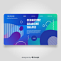Geometric landing page