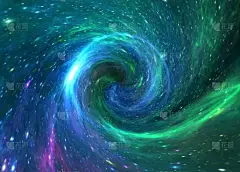 黑洞，行星和星系，科幻小说壁纸。深空之美宇宙中数十亿的星系宇宙艺术背景