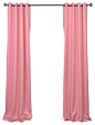 Precious Pink Grommet Blackout Curtain Single Panel, Pink, 50x96 traditional-curtains