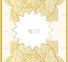 豪华装饰曼陀罗装饰卡