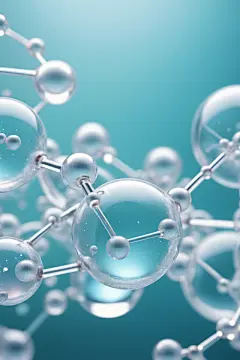 AI数字艺术医美液体泡泡分子3d医疗模型
