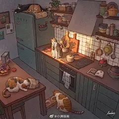 小满的插画素材库
家有喵星人Works by Limduey #动漫##动物##插画# ​​​​