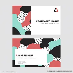 孟菲斯风格名片 _纹样/装饰图形_T2019910 #率叶插件，让花瓣网更好用_http://ly.jiuxihuan.net/?yqr=11156528#