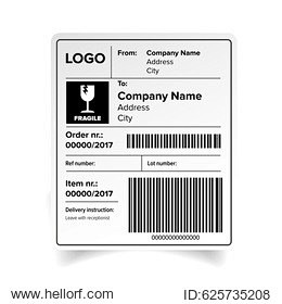 Shipping label barco...