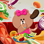 My precious jumbo burger You burger sabotage, CHOCO!! @choco.linefriends