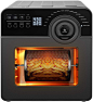Amazon.com: Schloß 多功能空气炸锅,8 合 1 大型烤面包机组合,适用于家庭,16 个多功能强力传统烤箱,带旋转和脱水,触摸和旋钮控制,免费食谱,15 夸脱,黑色 : 家居厨房用品