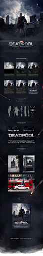 DEADPOOL : A few month ago I created a deadpool poster for fun and experimentation :)