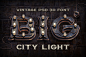 BIG City Light创意3D英文字体设计