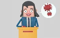 女人,三维图形,绘画插图,问题,分离着色正版插画素材