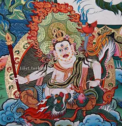 〓纯正手绘精品〓藏族西藏手绘唐卡 财宝天王唐卡|五姓财神唐卡-淘宝@北坤人素材
