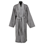 Buy Hugo Boss Bathrobe - Concrete | Amara : This luxurious Kimono bathrobe by Hugo Boss is part of the Plain collection of block colour towelling. In a beautiful shade of Concrete grey, it’s made from sumptuously soft 100% Egyptian cotton wit