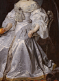 "Portrait of Princess Royal Mary Henrietta Stuart" (1652) (detail) by Bartholomeus van der Helst (1613-1670).