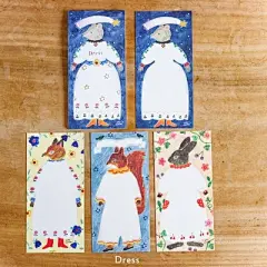 现货日本表现社西淑admi高旗将熊 花草 森林村庄星星便签本一笔笺-淘宝网