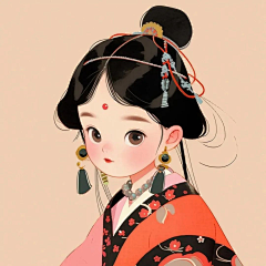 是小仙女丫采集到美丫- 插画头像