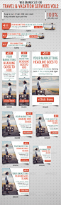 Travel & Vacation Service Banner Vol2 - Banners & Ads Web Elements