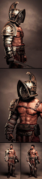 Gladiator By Eric Durante? I'm not a fighter and have no one to wear armor around me, so this isn't really garb inspiration...but umm... Hot damn.: 