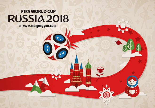 2018俄罗斯世界杯国际足球比赛海报挂画...