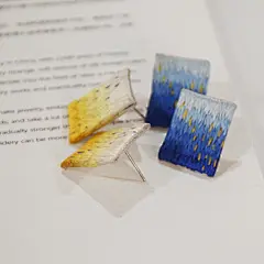 绣球手作小铺子星空闪烁耳钉