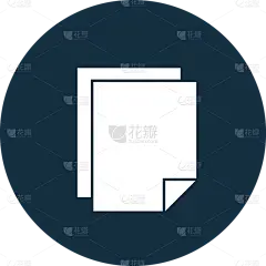 扁平商务文档图标