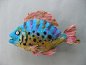 Tropical felt fish, amazing needle felt creation by Deborah C. Pope