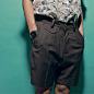 D'oh!原创设计 2013夏季新款 男士复古休闲低裆五分裤 宽松短裤