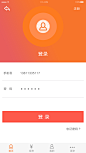 APP登录页/扁平APP界面/金融APP IOS版/UI #APP#