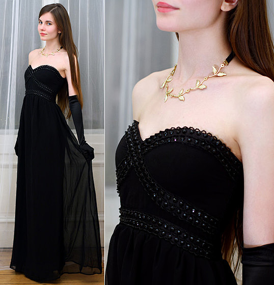 ariadna majewska black dress It was my Halloween outfit from two years ago, and I still love that shoot.  But I've never shared this smiling photo before! Definitely something  different for me  And no, it's