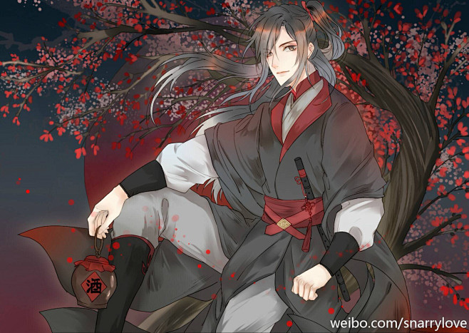 魔道祖师同人插画黑沢芥子绘