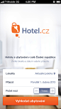 Hotel.cz酒店预订APPUI-旅行-橙色-列表，启动，分段选择-手机APPUI设计专题