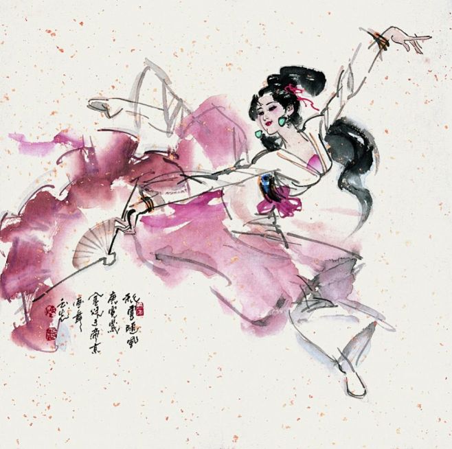  国画大师陈玉先人物画