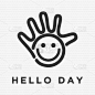 friendly character for children logo
