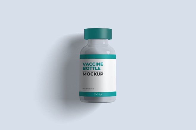 疫苗瓶品牌包装设计样机 Vaccine ...