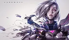 RIOT拳头御用丨高级插画大神&lt;潘诚伟&gt; 最新作品&quot;剑姬&quot;步骤干货分享-7.GAME : 我缺的是步骤吗？我缺的是这双手！
