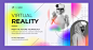 抽象炫彩流体技术网络研讨会banner模板虚拟现实ai eps源文件-向日葵资源站