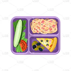 清新,塑胶,食品,精神振作,紫色,餐盘,蔬菜,菜单,午餐,烹调