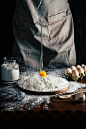 西式烘焙鸡蛋面粉美食摄影图片素材