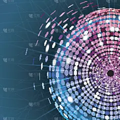 抽象彩色圆点背景