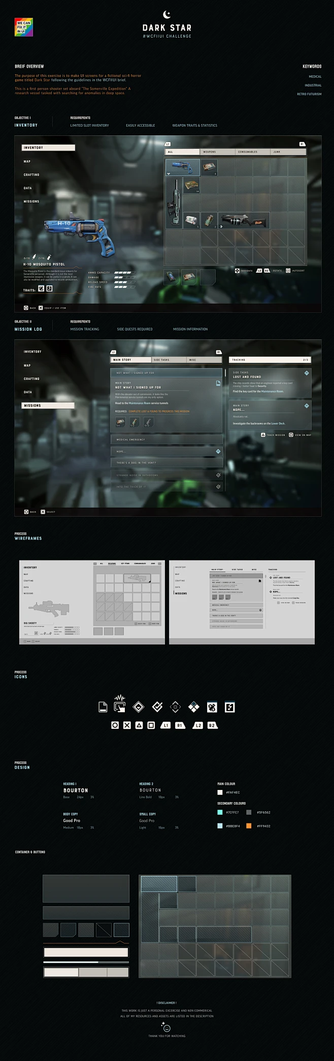 #WCFIIUI Challenge - Dark Star Game UI-花瓣网